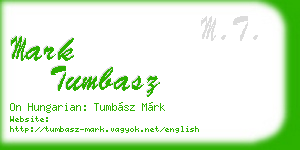 mark tumbasz business card