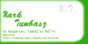 mark tumbasz business card
